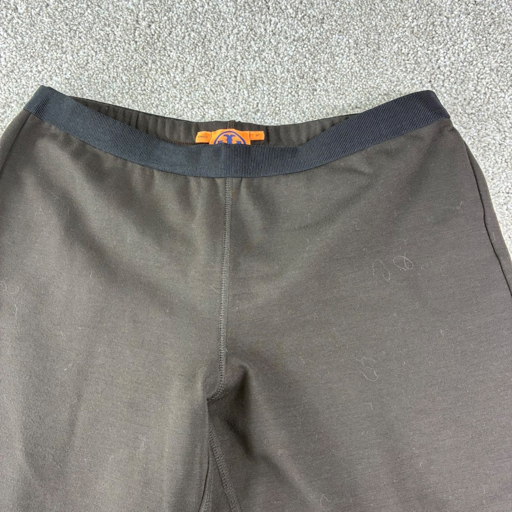 Tory Burch Brown Leather Knee Patch Riding Pull On Pants Womens Size M‎ Designer